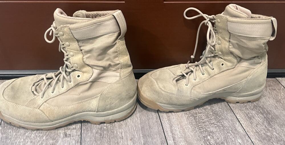 Danner Desert TFX Tan Leather Combat Tactical Boots Men's Size 11 EE Wide